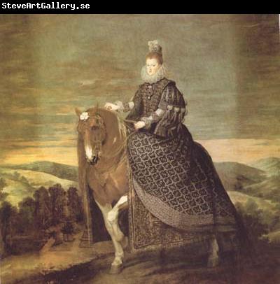 Diego Velazquez Portrait equestre de la reina Marguerite (df02)